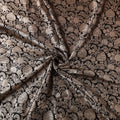 Pure Handwoven Katan Silk Meena Zari Jaal Brocade Banarasi Fabric 01