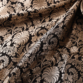 Pure Handwoven Katan Silk Meena Zari Jaal Brocade Banarasi Fabric 01