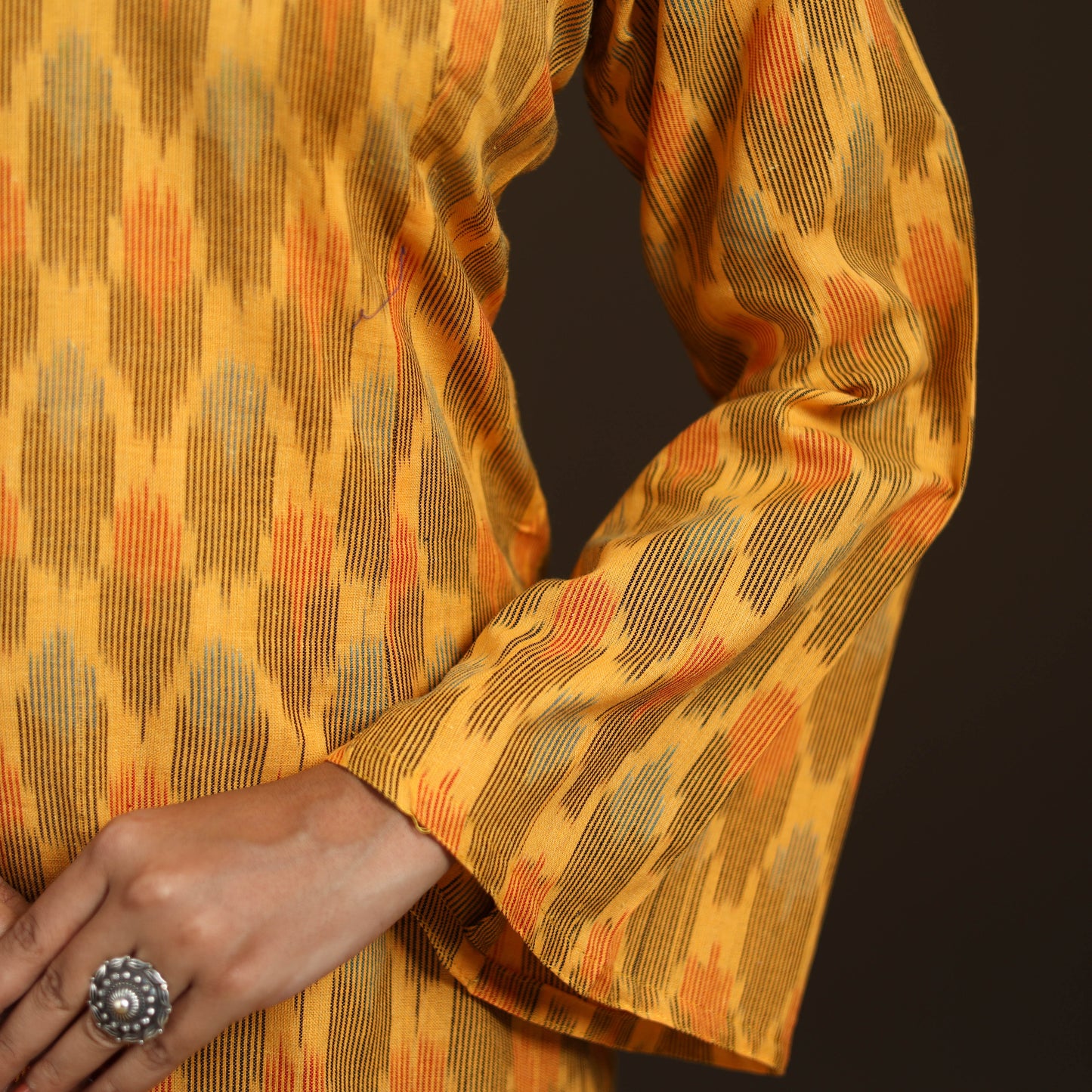 Pochampally Ikat Cotton Short Kurta for Women 61