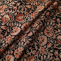 Multicolor - Block Print Cotton Pedana Kalamkari Fabric 02