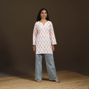 Pochampally Ikat Cotton Short Kurta for Women 63