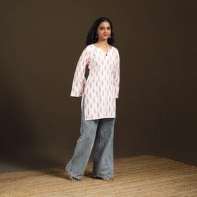 Pochampally Ikat Cotton Short Kurta for Women 63