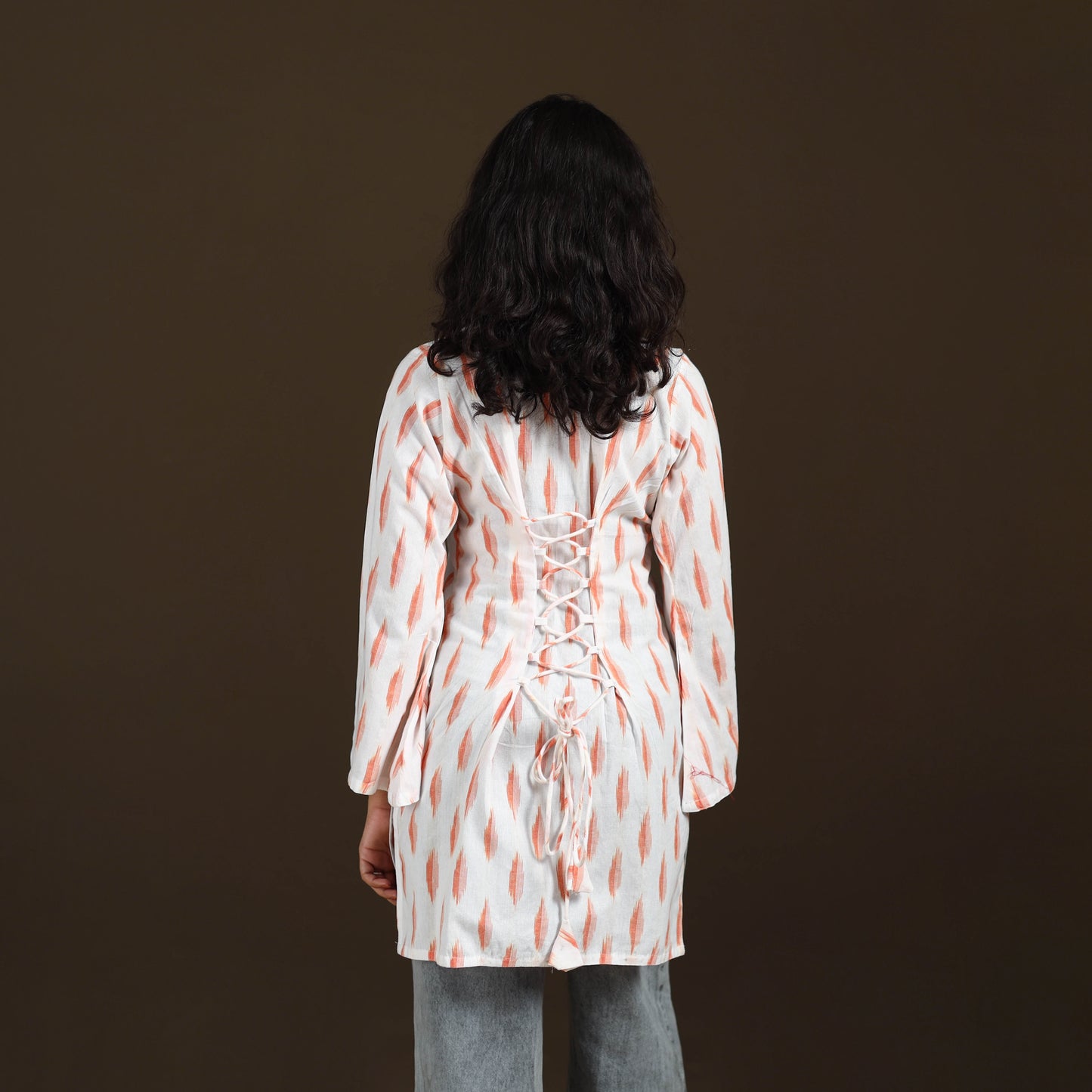 Pochampally Ikat Cotton Short Kurta for Women 63