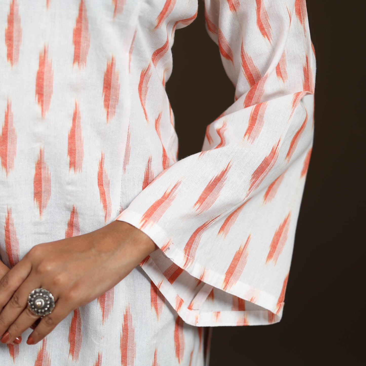 Pochampally Ikat Cotton Short Kurta for Women 63