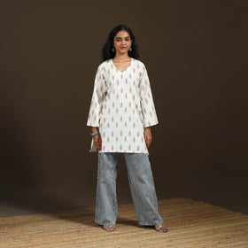 Pochampally Ikat Cotton Short Kurta for Women 58