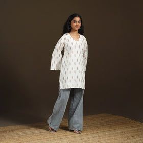 Pochampally Ikat Cotton Short Kurta for Women 58