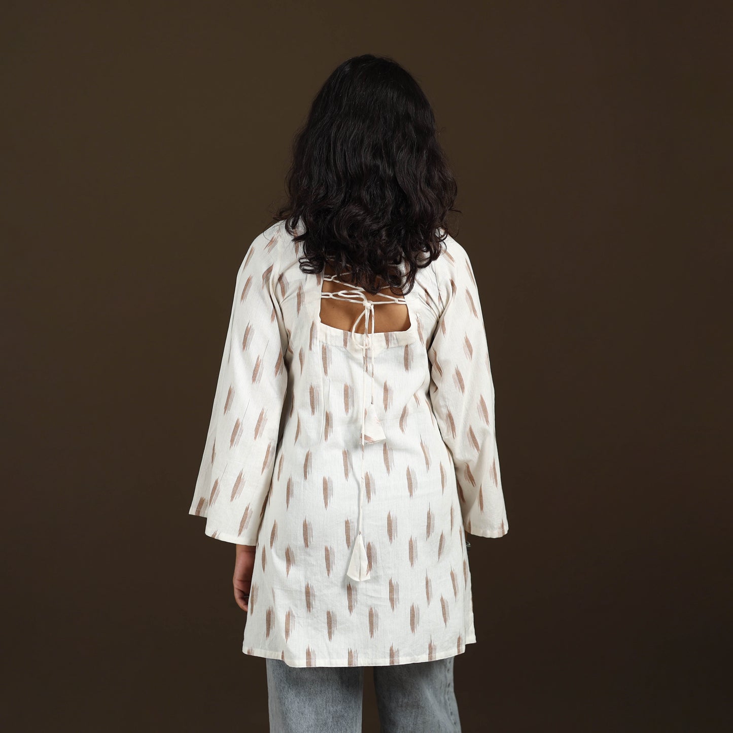 Pochampally Ikat Cotton Short Kurta for Women 58