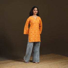 Pochampally Ikat Cotton Short Kurta for Women 60