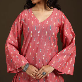Pochampally Ikat Cotton Short Kurta for Women 56