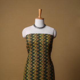 Woolen Ajrakh Hand Block Print Unstitched Dress Material: Kurta with Dupatta 53