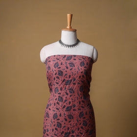 Woolen Ajrakh Hand Block Print Unstitched Dress Material: Kurta with Dupatta 54