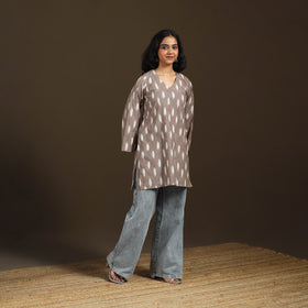 Pochampally Ikat Cotton Short Kurta for Women 54