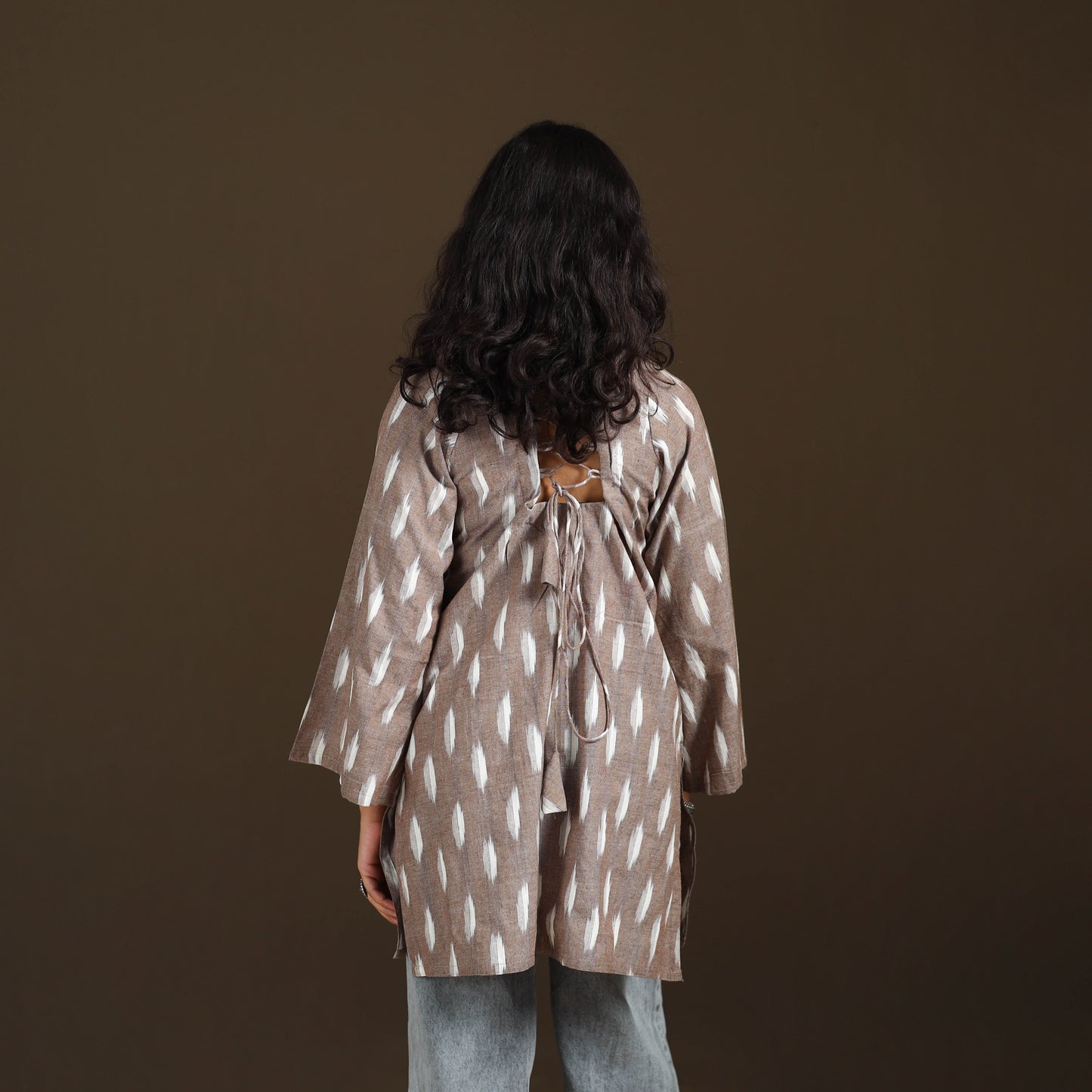 Pochampally Ikat Cotton Short Kurta for Women 54