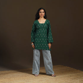 Pochampally Ikat Cotton Short Kurta for Women 51