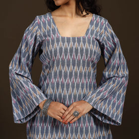 Pochampally Ikat Cotton Short Kurta for Women 50