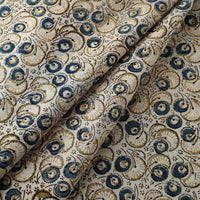 Beige - Block Print Cotton Pedana Kalamkari Fabric 20