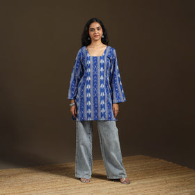 Pochampally Ikat Cotton Short Kurta for Women 49