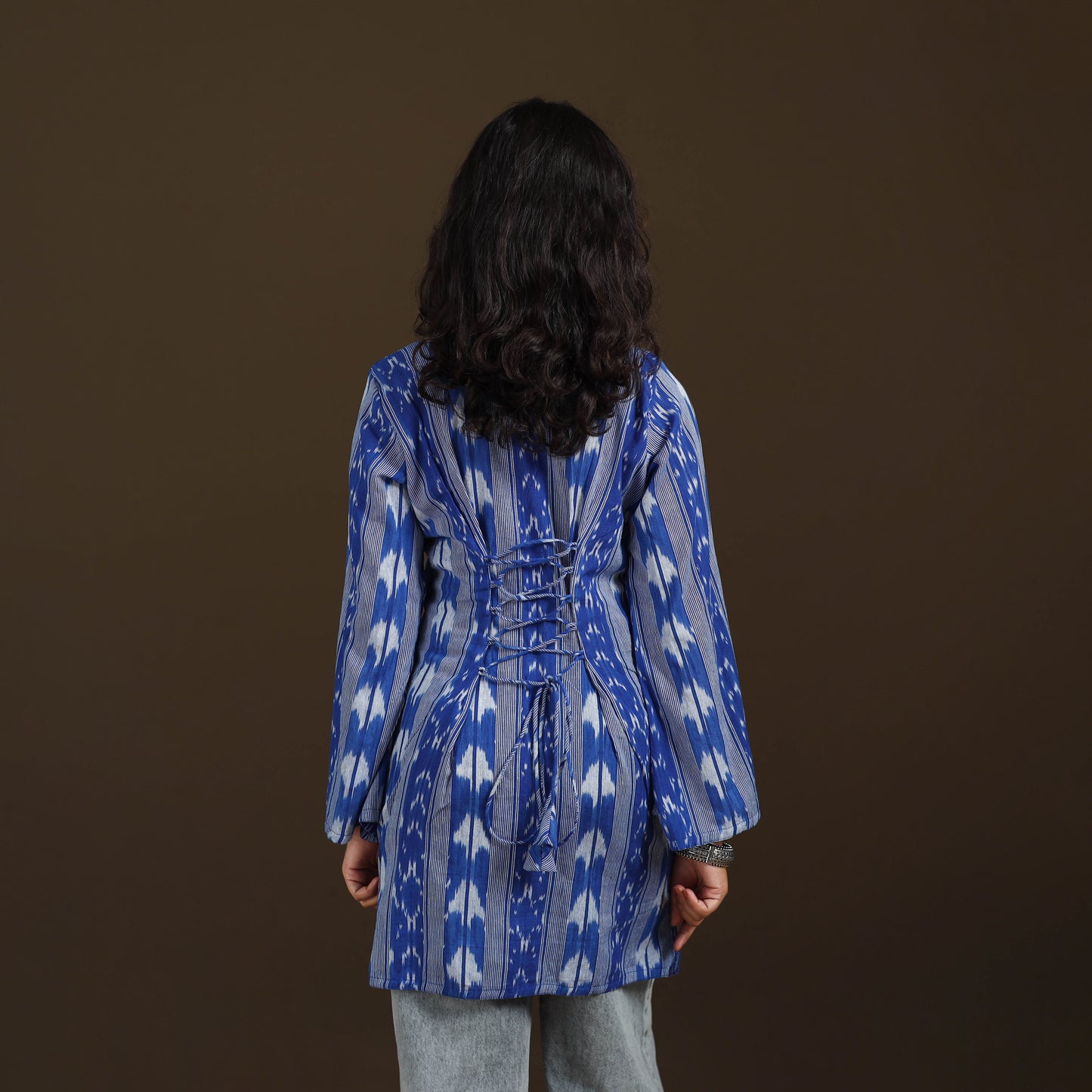 Pochampally Ikat Cotton Short Kurta for Women 49