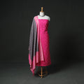 Bandhani Cotton Unstitched Dress Material: Kurta & Dupatta with Earrings 36