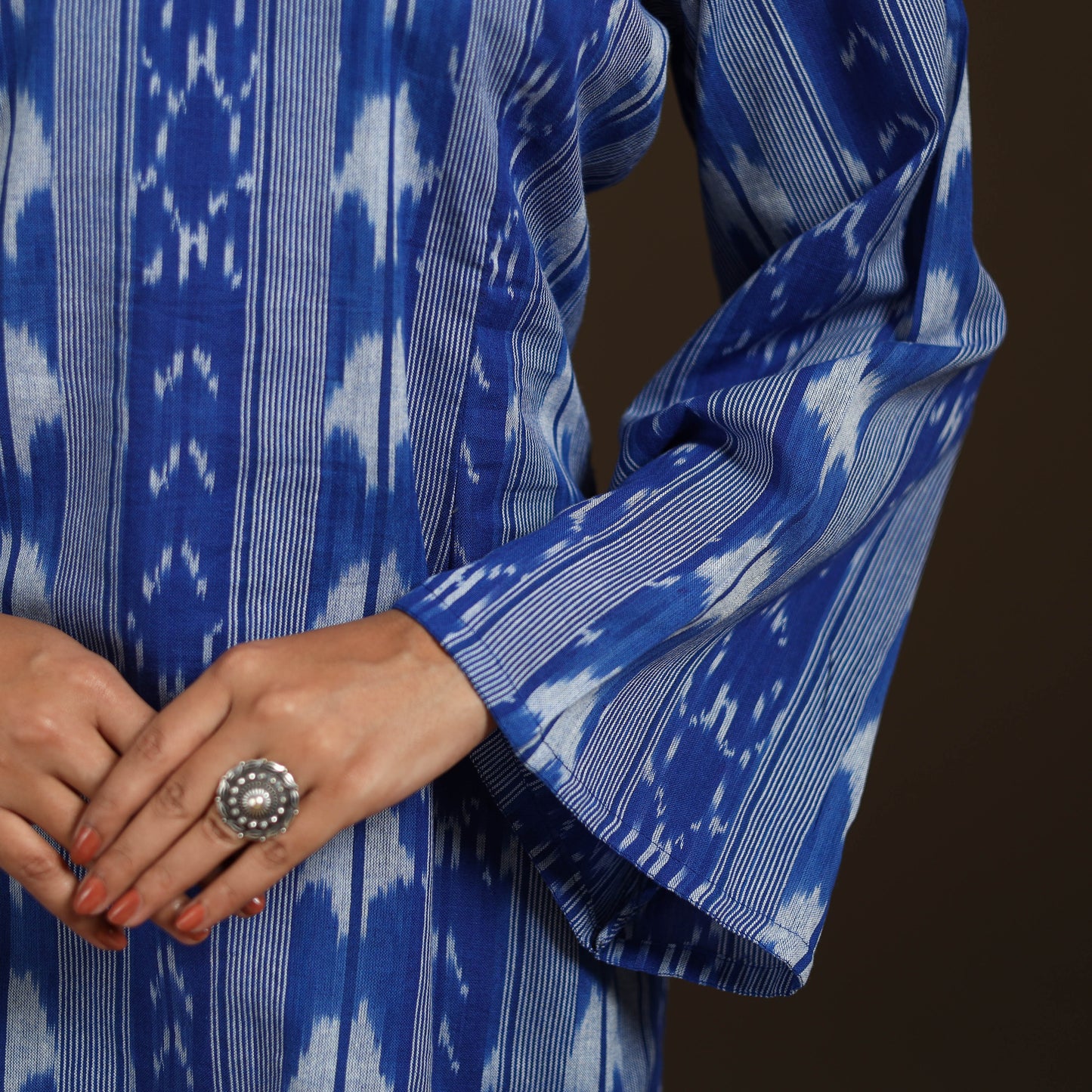 Pochampally Ikat Cotton Short Kurta for Women 49