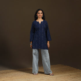 Pochampally Ikat Cotton Short Kurta for Women 59