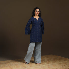 Pochampally Ikat Cotton Short Kurta for Women 59