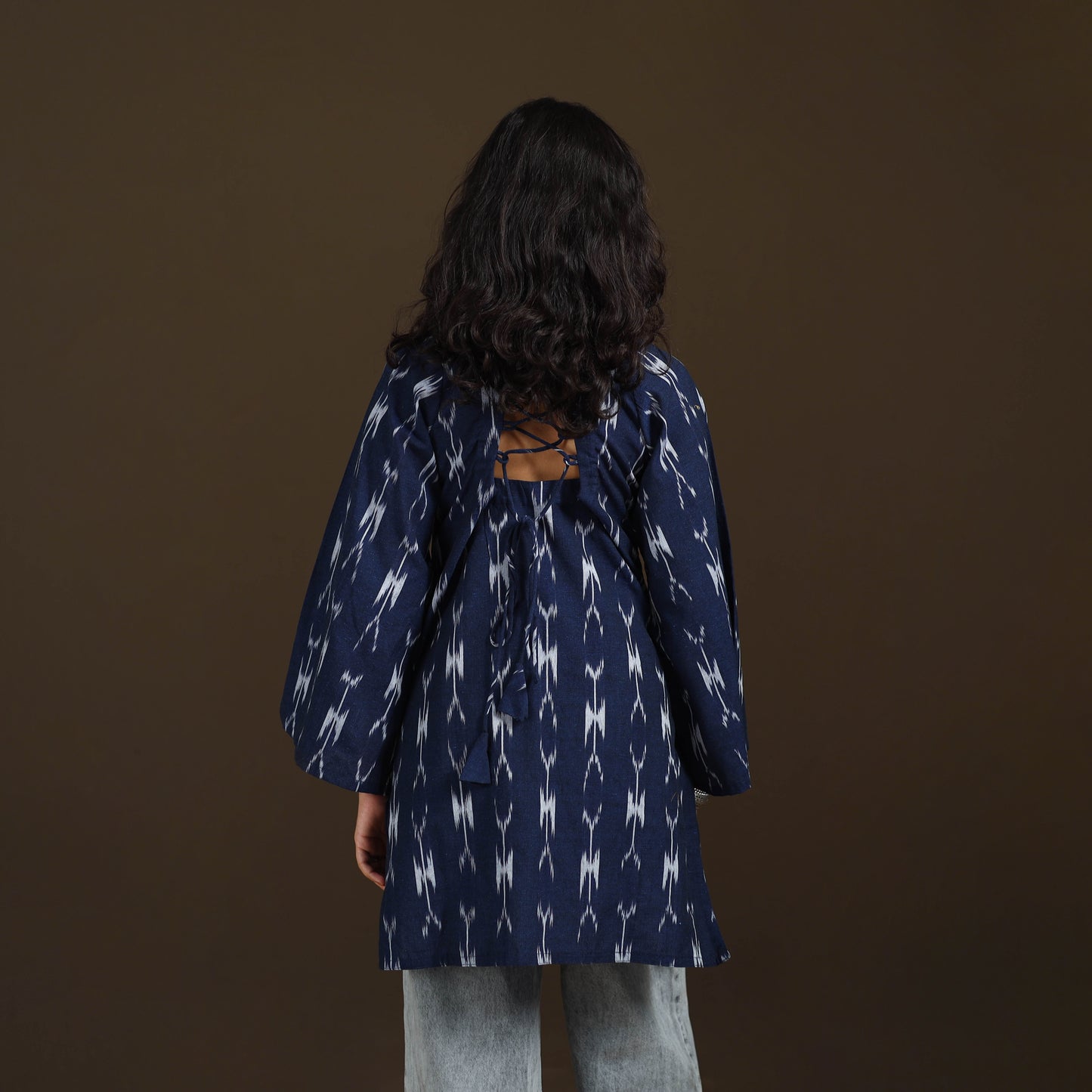 Pochampally Ikat Cotton Short Kurta for Women 57