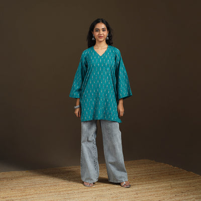Pochampally Ikat Cotton Short Kurta for Women 55