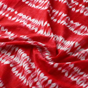  Red Tie & Dye Pure Cotton Shibori Fabric 
