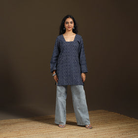 Pochampally Ikat Cotton Short Kurta for Women 52