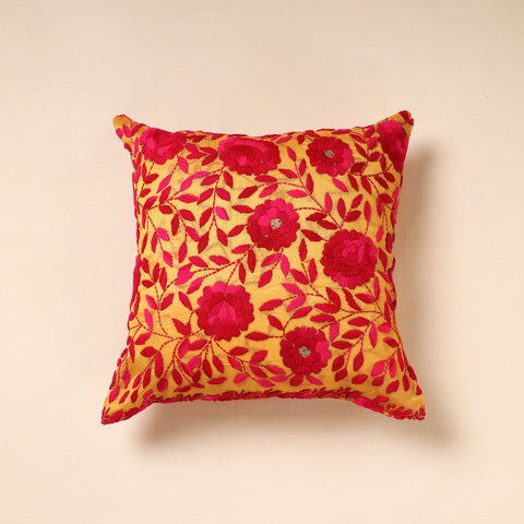 Phulkari Embroidery Cushion Cover