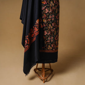 Woolen Full Embroidered Unstitched Dress Material: Kurta, Bottom & Dupatta 11