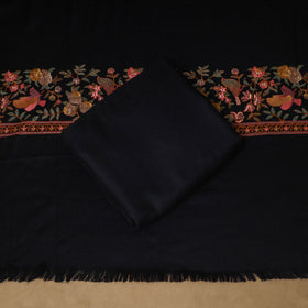 Woolen Full Embroidered Unstitched Dress Material: Kurta, Bottom & Dupatta 11