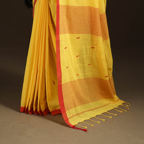 Phulia Jamdani Pure Handloom Cotton Saree with Tassels (Count 84/40) 01