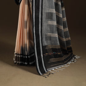 Phulia Jamdani Pure Handloom Cotton Saree with Tassels (Count 84/40) 05