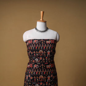 Woolen Full Embroidered Unstitched Dress Material: Kurta, Bottom & Dupatta 14