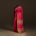 Phulia Jamdani Pure Handloom Cotton Saree with Tassels (Count 84/40) 08