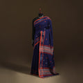 Phulia Jamdani Pure Handloom Cotton Saree with Tassels (Count 84/40) 09
