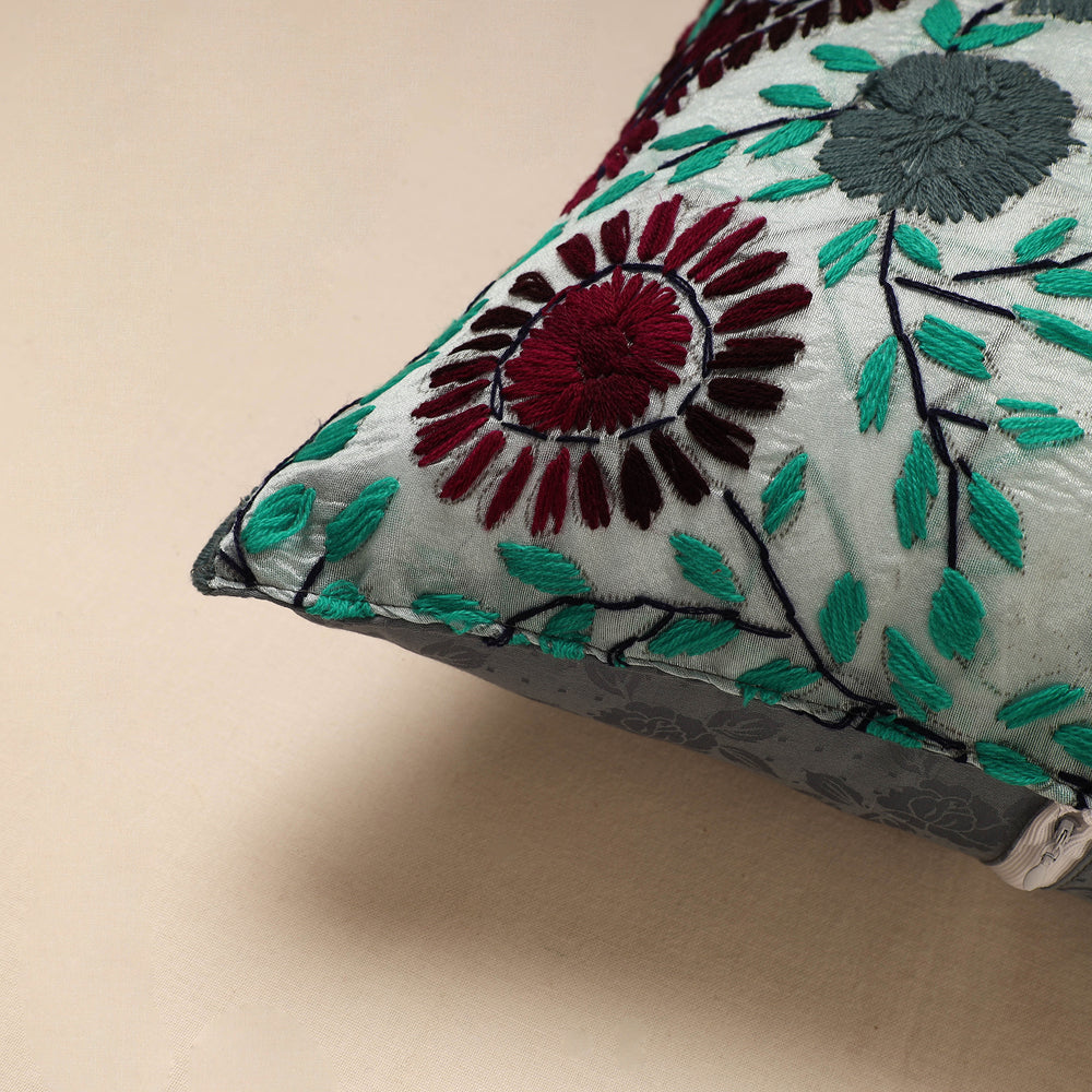 Phulkari Embroidery Cushion Cover