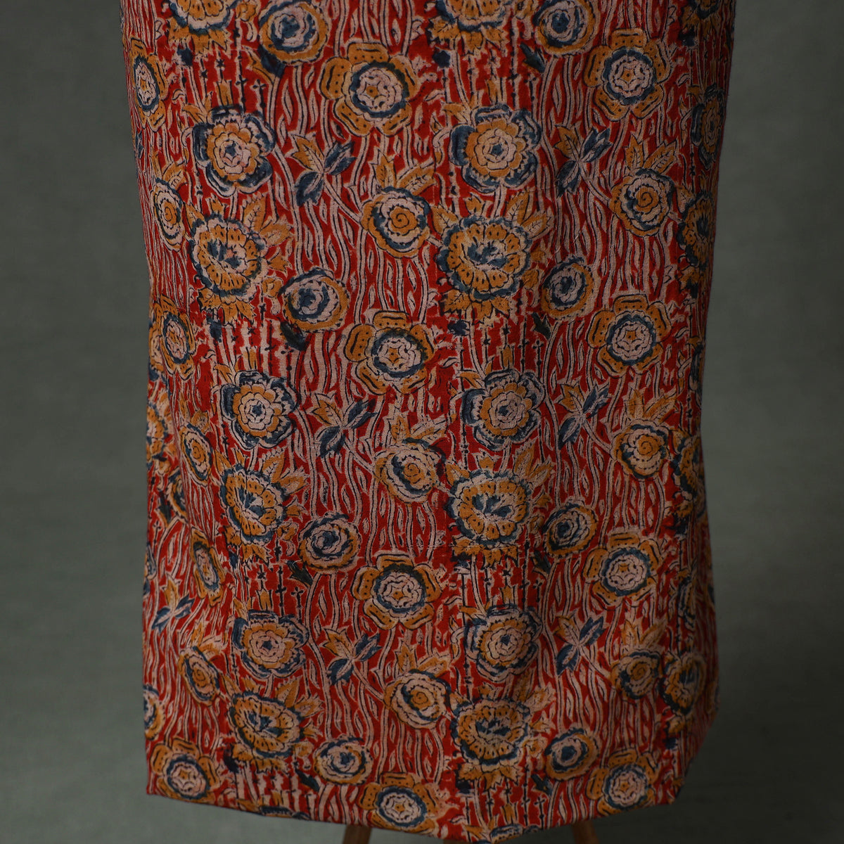 Patchwork Kalamkari Block Print Cotton Unstitched Kurta Material (2.5m) 01