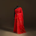 Phulia Jamdani Pure Handloom Cotton Saree with Tassels (Count 84/40) 11
