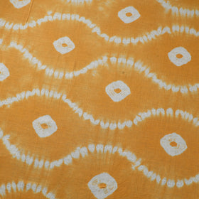 Yellow Tie & Dye Pure Cotton Shibori Fabric 