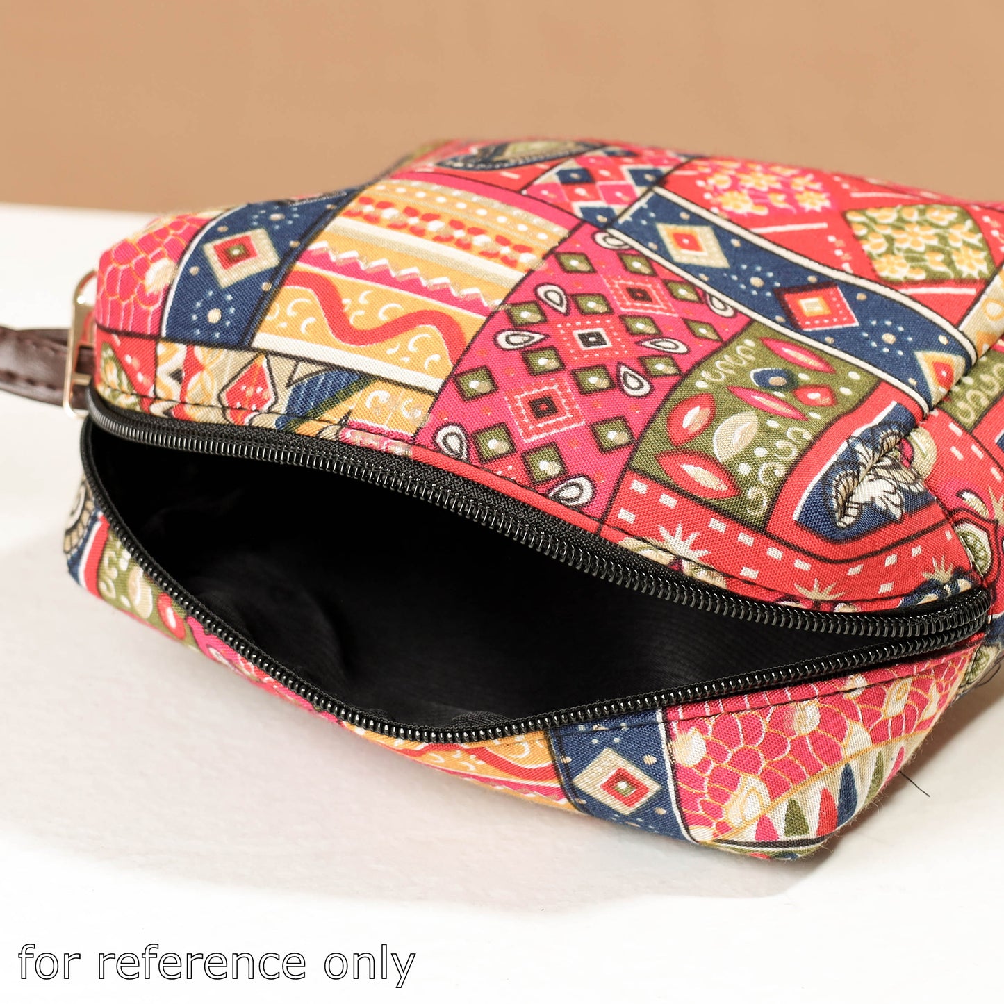 Handcrafted Printed Toiletry Bags (Set of 3)