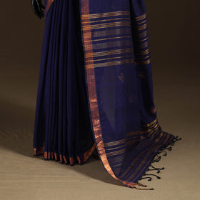 Phulia Jamdani Pure Handloom Cotton Saree with Tassels (Count 84/40) 13