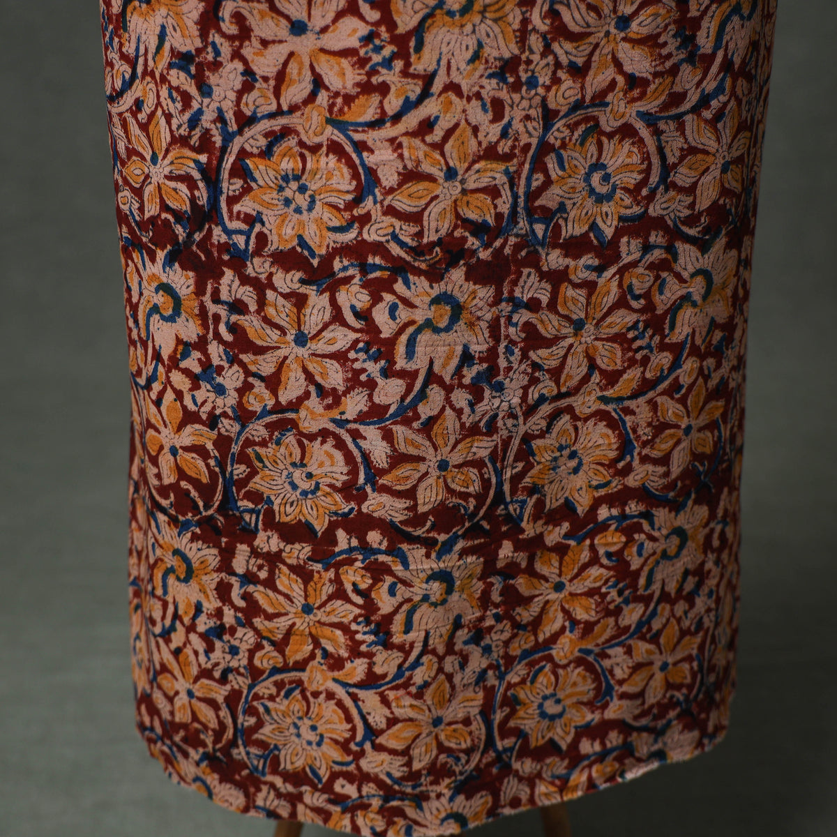 Patchwork Kalamkari Block Print Cotton Unstitched Kurta Material (2.5m) 06