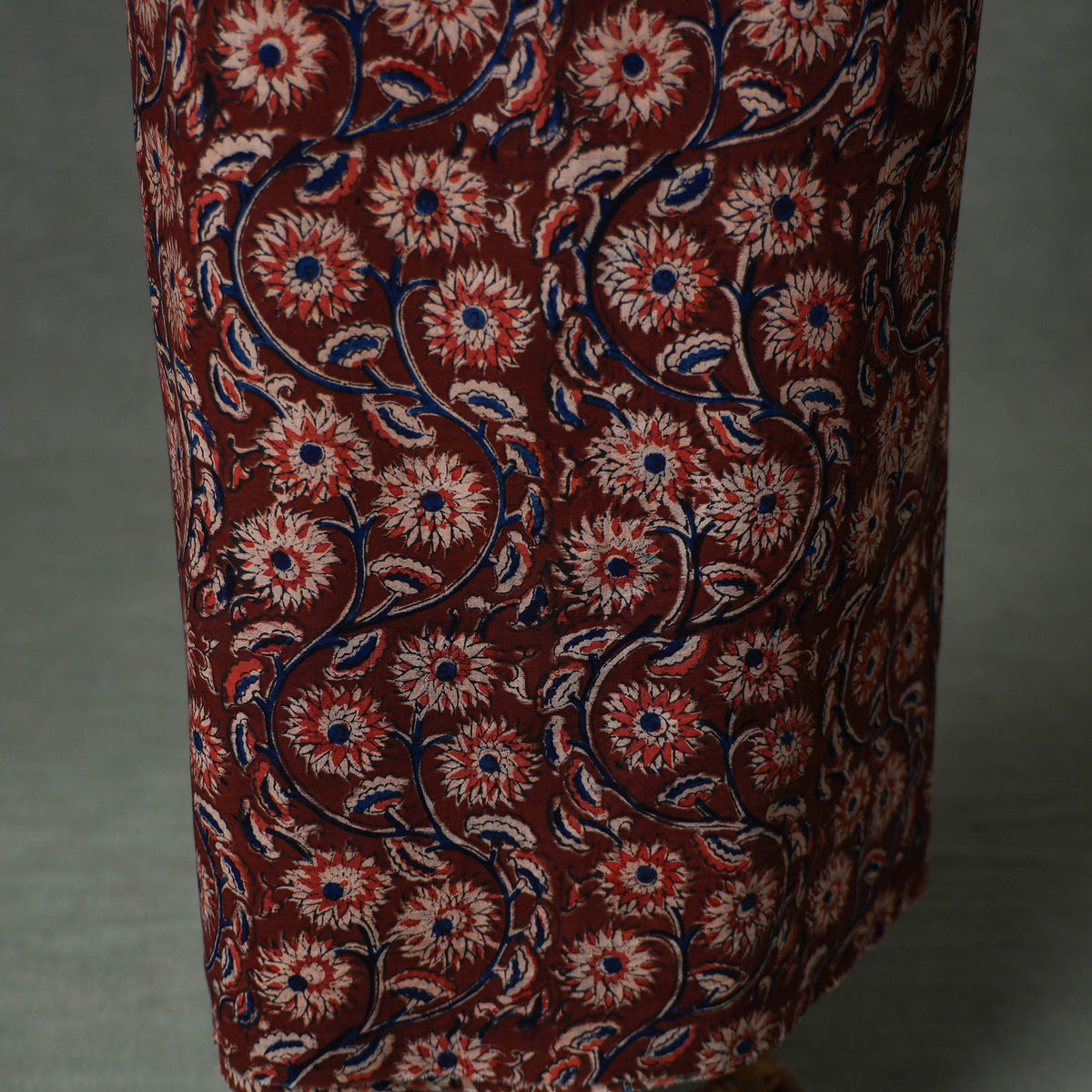 Patchwork Kalamkari Block Print Cotton Unstitched Kurta Material (2.5m) 09