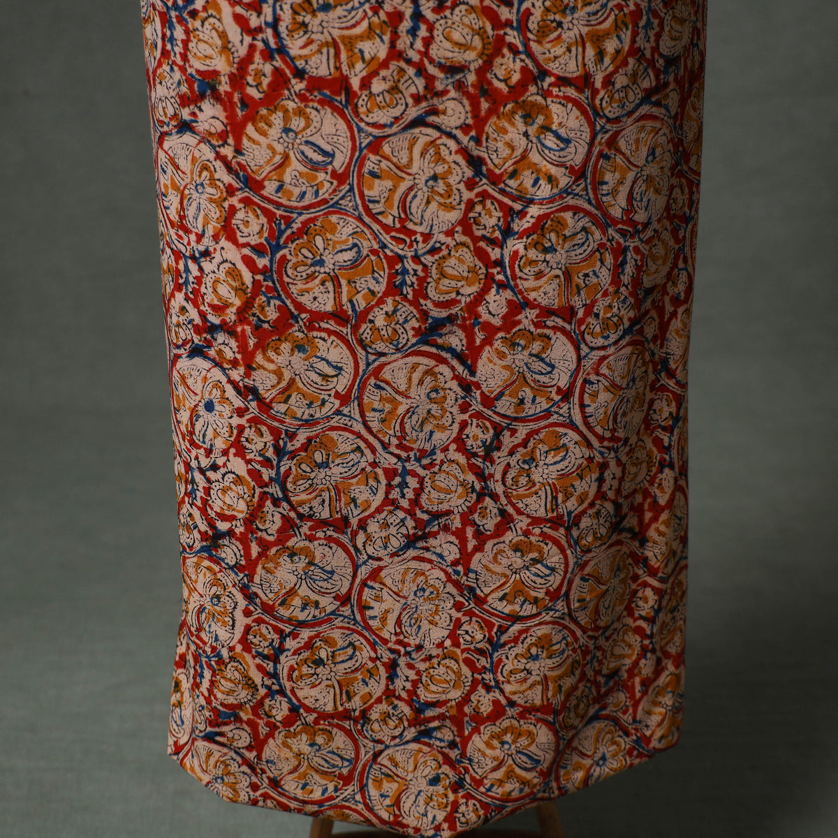 Patchwork Kalamkari Block Print Cotton Unstitched Kurta Material (2.5m) 11