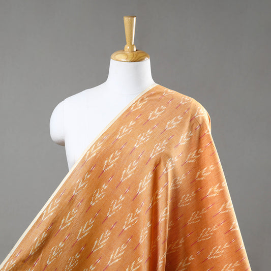 Orange - Pure Cotton Pochampally Ikat Fabric 07