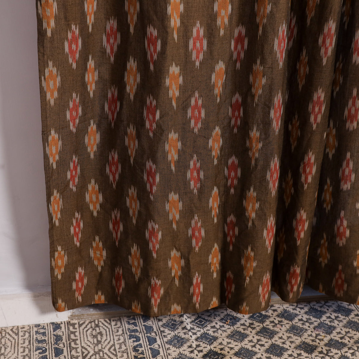 Pochampally Ikat Door Curtain (7 x 3 Feet) (Single Piece) 11