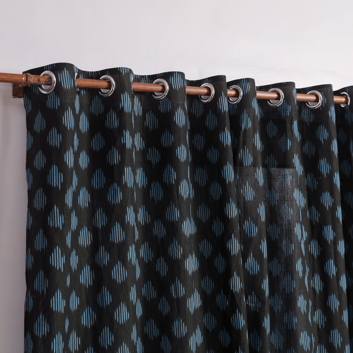 Pochampally Ikat Door Curtain (7 x 3 Feet) (Single Piece) 12